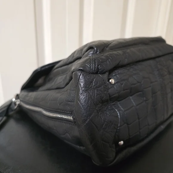 Aimee Kestenberg Leather Fifth Avenue Bag/Color: Black Croco - Picture 5 of 16